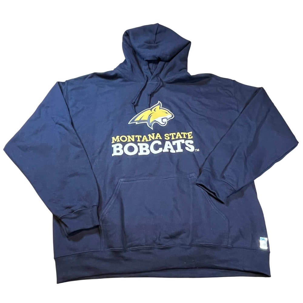 Venley Montana State Bobcats Hoodie Mens Large Navy Blue NCAA Sweatshirt L